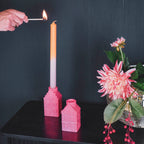 Maja - Neoonroosa - 6x6x11cm
