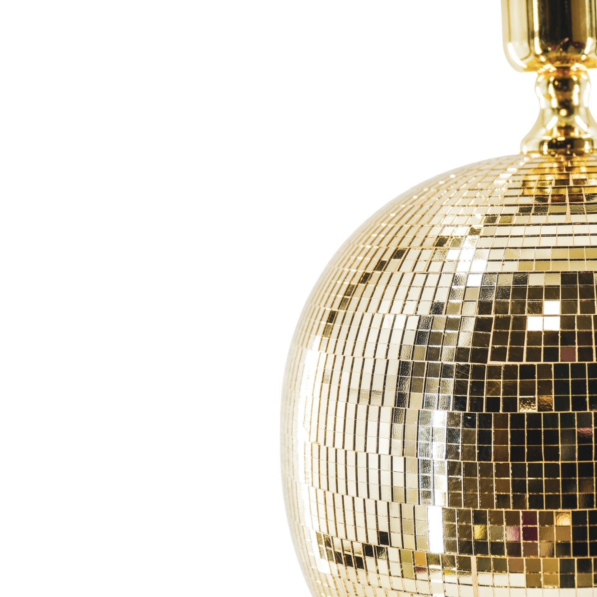 Laualamp diskokeraga - kuldne - 20x20x20cm