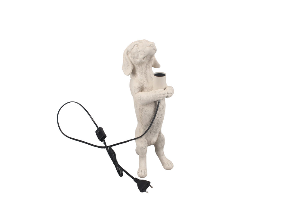 Taksikoera lamp- Liivatooni - 10x15x38cm