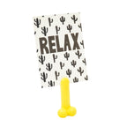 Kaardihoidja - Dick - Kollane - 4,5x3,5x9cm