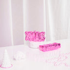 Xmas Hanger XMAS - roosa - klaasist - 4,5x3,5x7,5cm