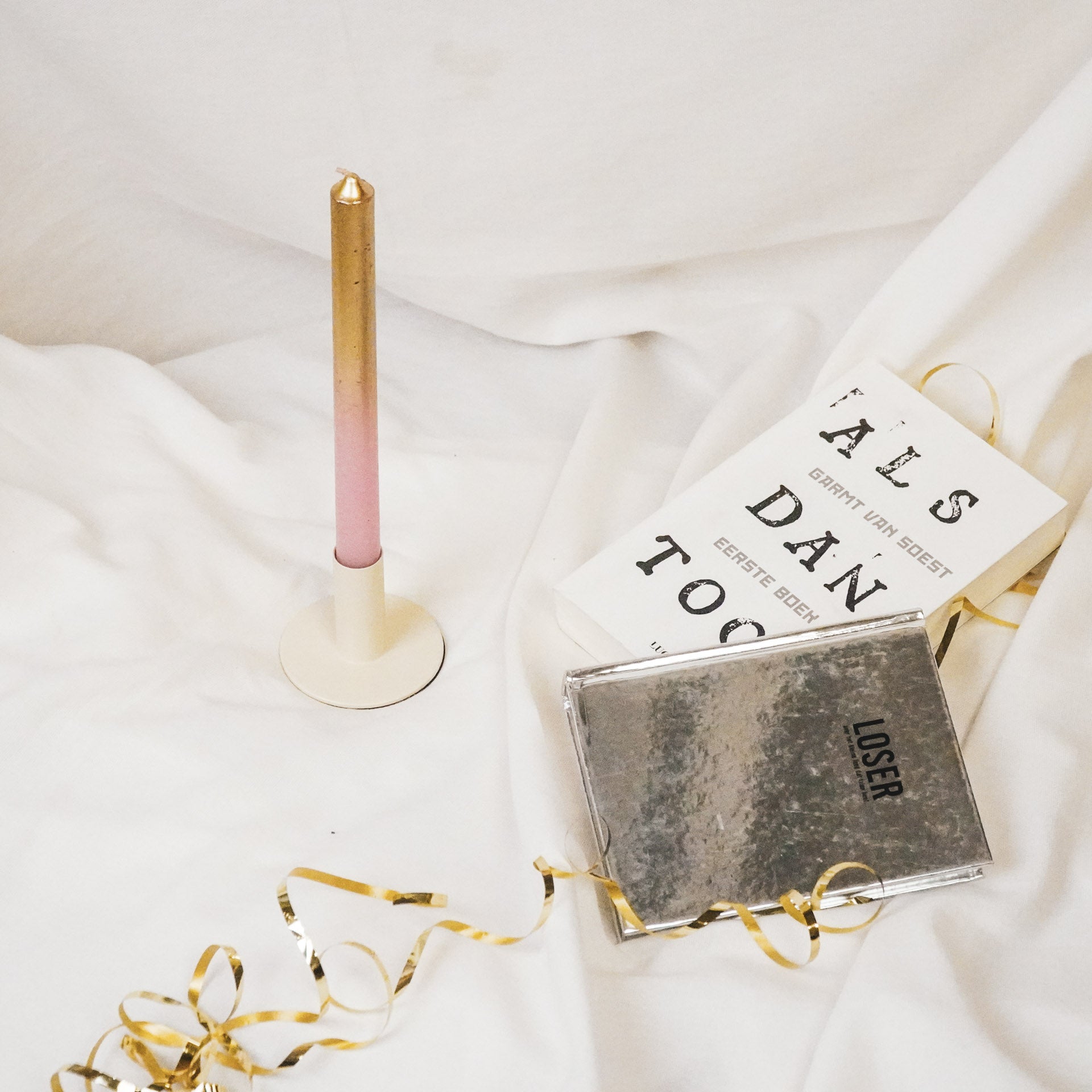 Küünlajalg - Beež - 8x8x6,5cm