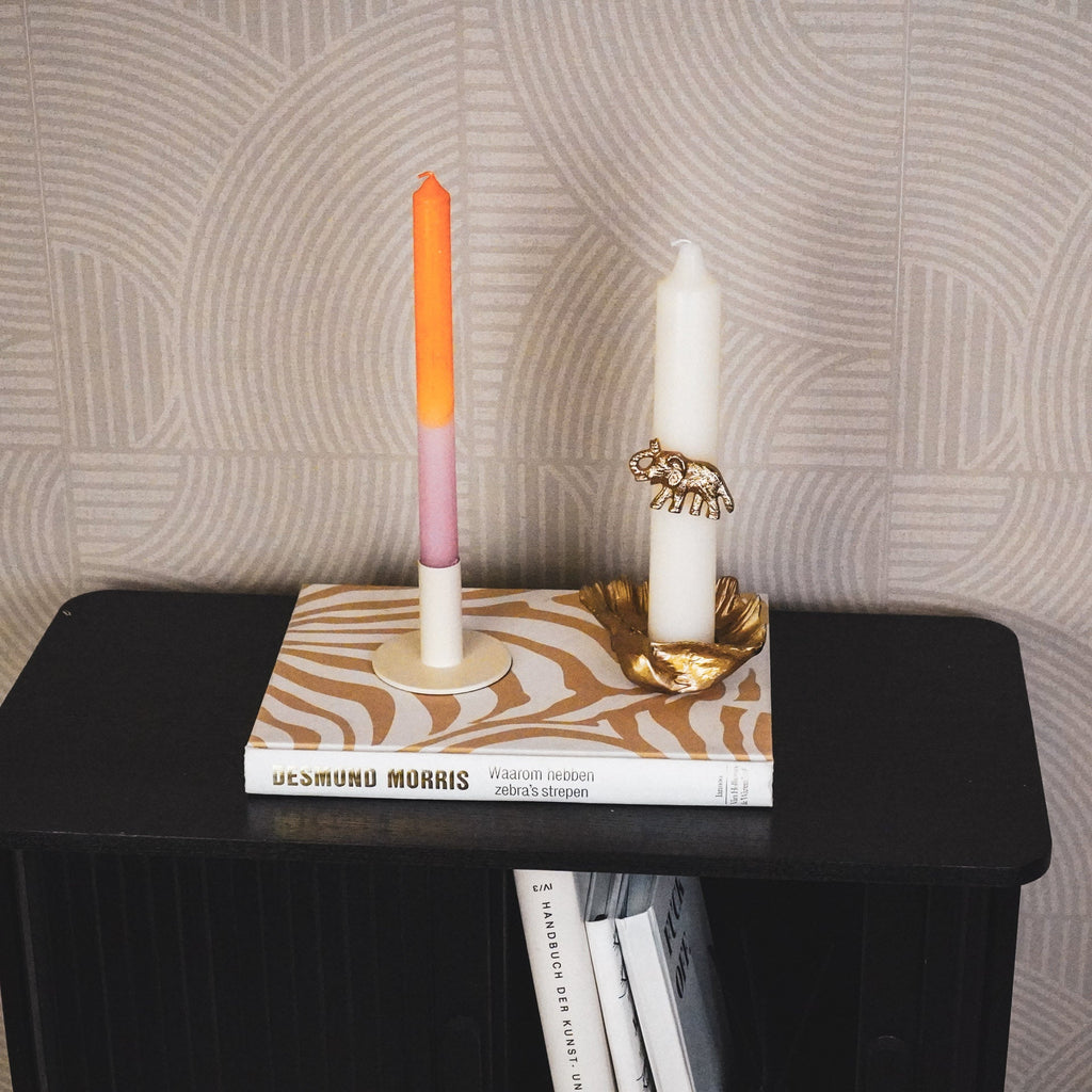 Küünlajalg - Beež - 8x8x6,5cm