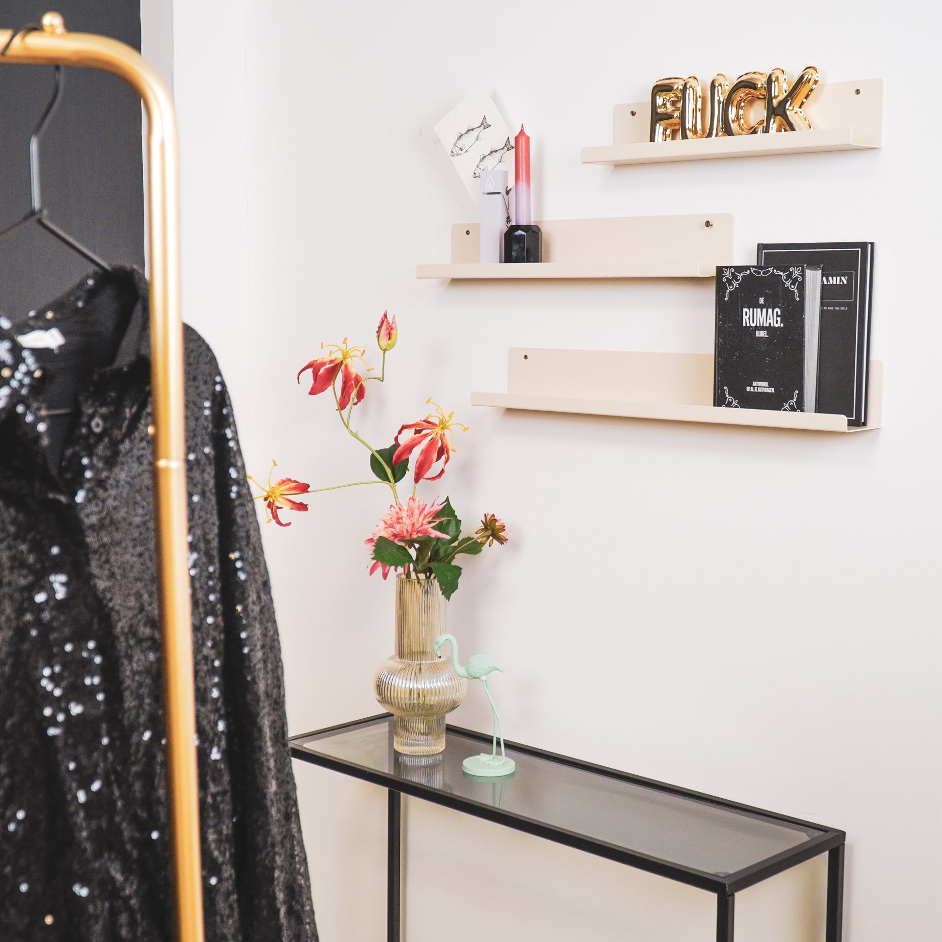 Seinariiuli komplekt  - beež - 40/50/60 cm