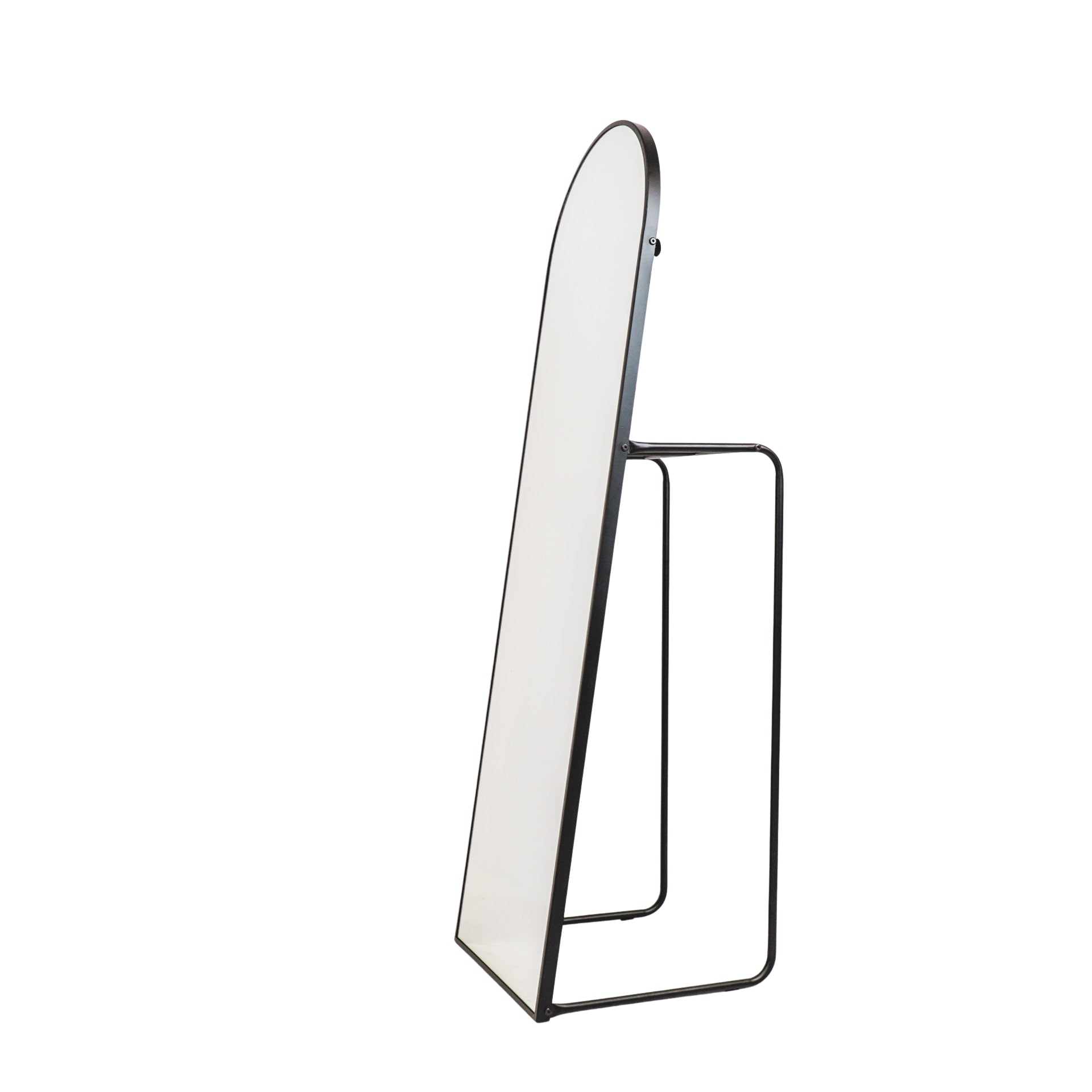 Peegel-riidepuu - must - 45x43x150cm