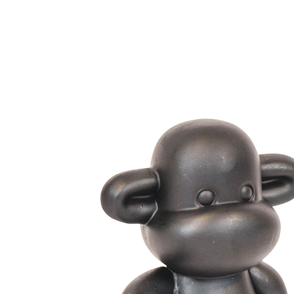 Hang Loose Monkey Figurine 'The Legend' - Black - 20,5x13,5x35cm