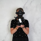 Hang Loose Monkey Figurine 'The Legend' - Black - 20,5x13,5x35cm