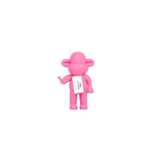 Hang Loose Monkey Figurine 'The Legend'  - Pink - 11x7x19cm