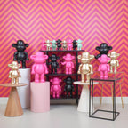 Monkey Figurine 'The Legend'- Pink - 33x21x50cm