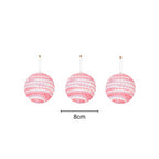 Xmas Balls- Neoonroosad - 8cm