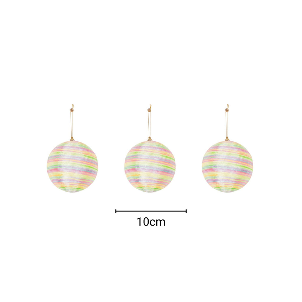 Xmas Balls- neoonvärvides - 10 cm