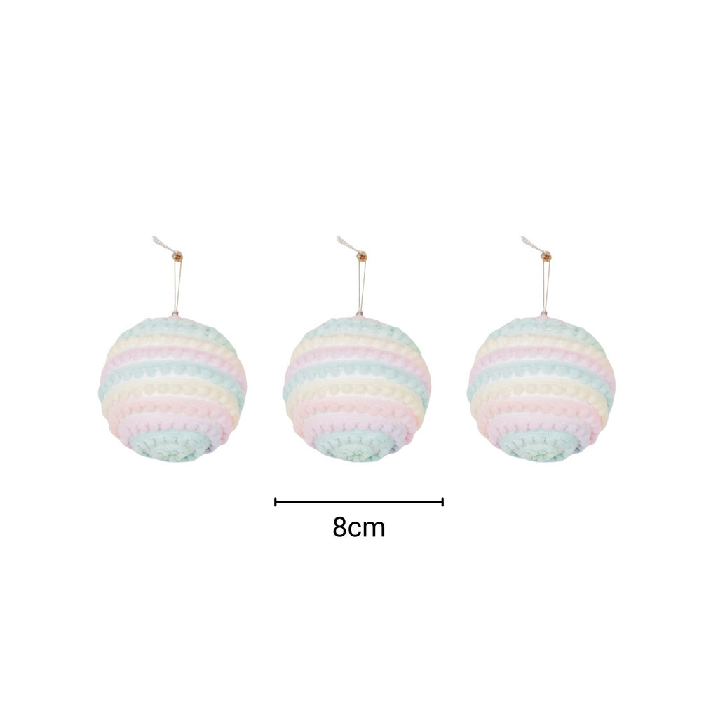 Xmas Balls- Unicorn Colours- 8cm