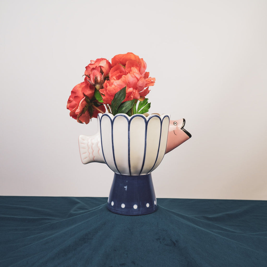 Kala - Sinine/Valge/Roosa - 21x13.5x18cm