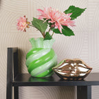 Swirl - piparmünt/roheline - 13x13x15.5cm