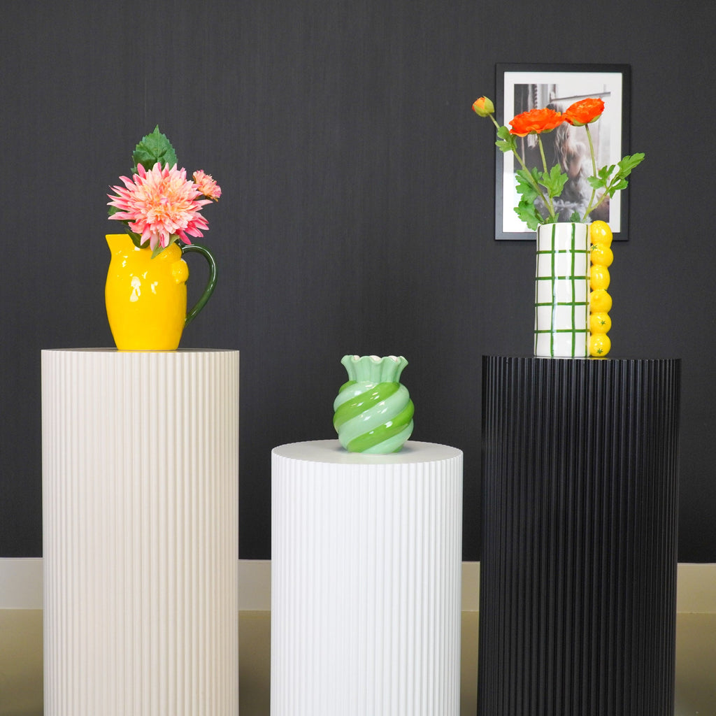 Swirl - piparmünt/roheline - 13x13x15.5cm