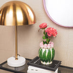 Tulbid - Hele roosa/roheline - 12,5x12,5x16cm