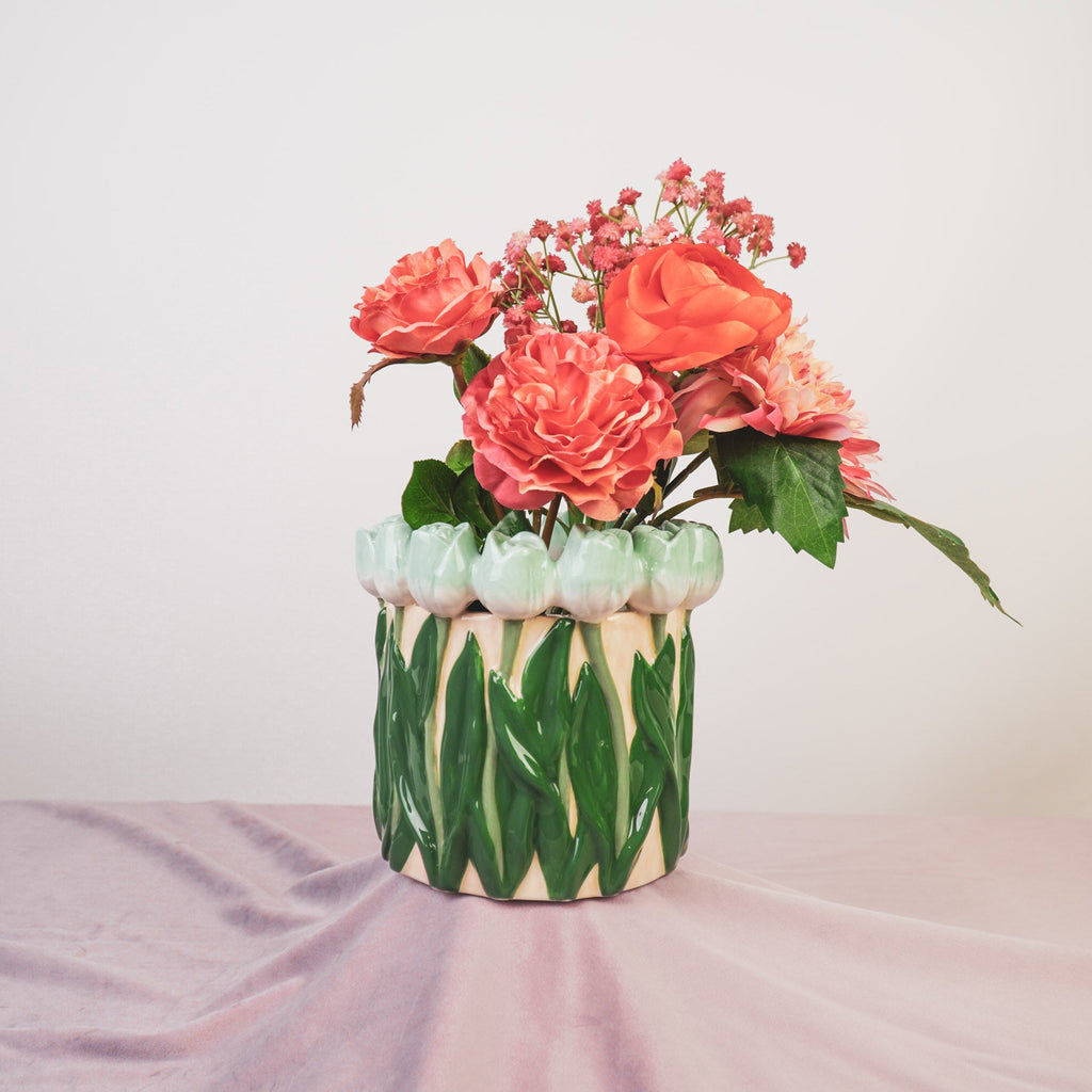 Tulbid - Mündiroheline/Roheline - 17x17x16cm