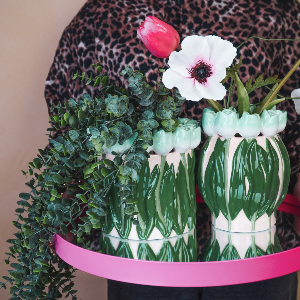 Tulbid - Mündiroheline/Roheline - 17x17x16cm