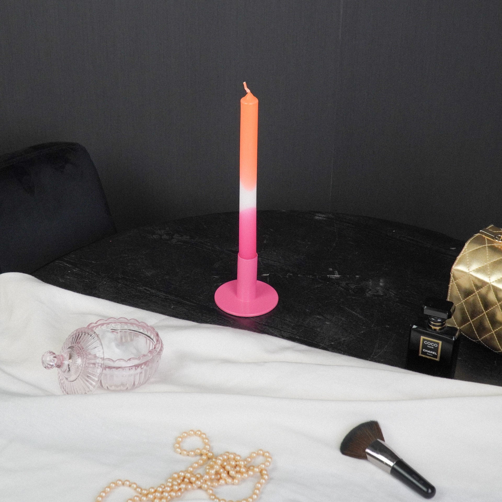 Küünlajalg - Roosa - 8x8x6,5cm