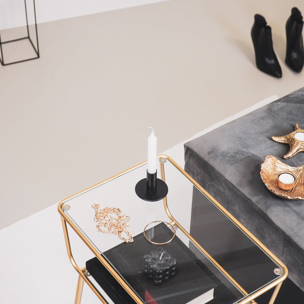 Küünlajalg - Must - 8x8x6,5cm