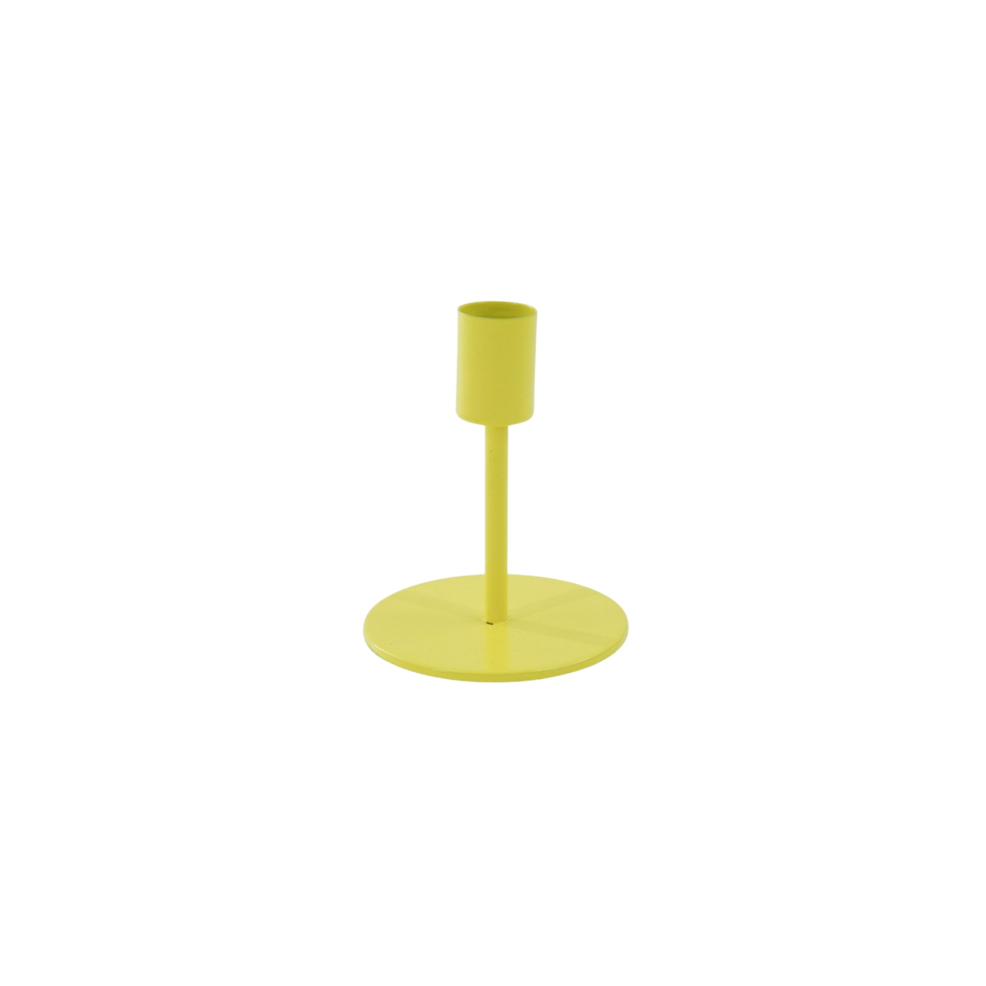 Küünlajalg - Neoonkollane - 8x8x10cm