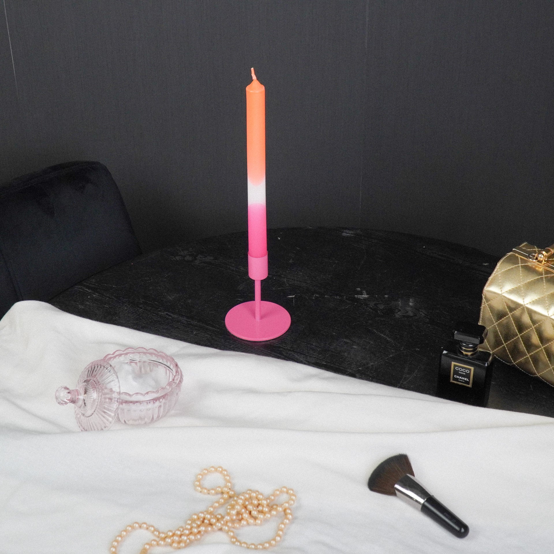 Küünlajalg  - Neoonroosa - 8x8x10cm