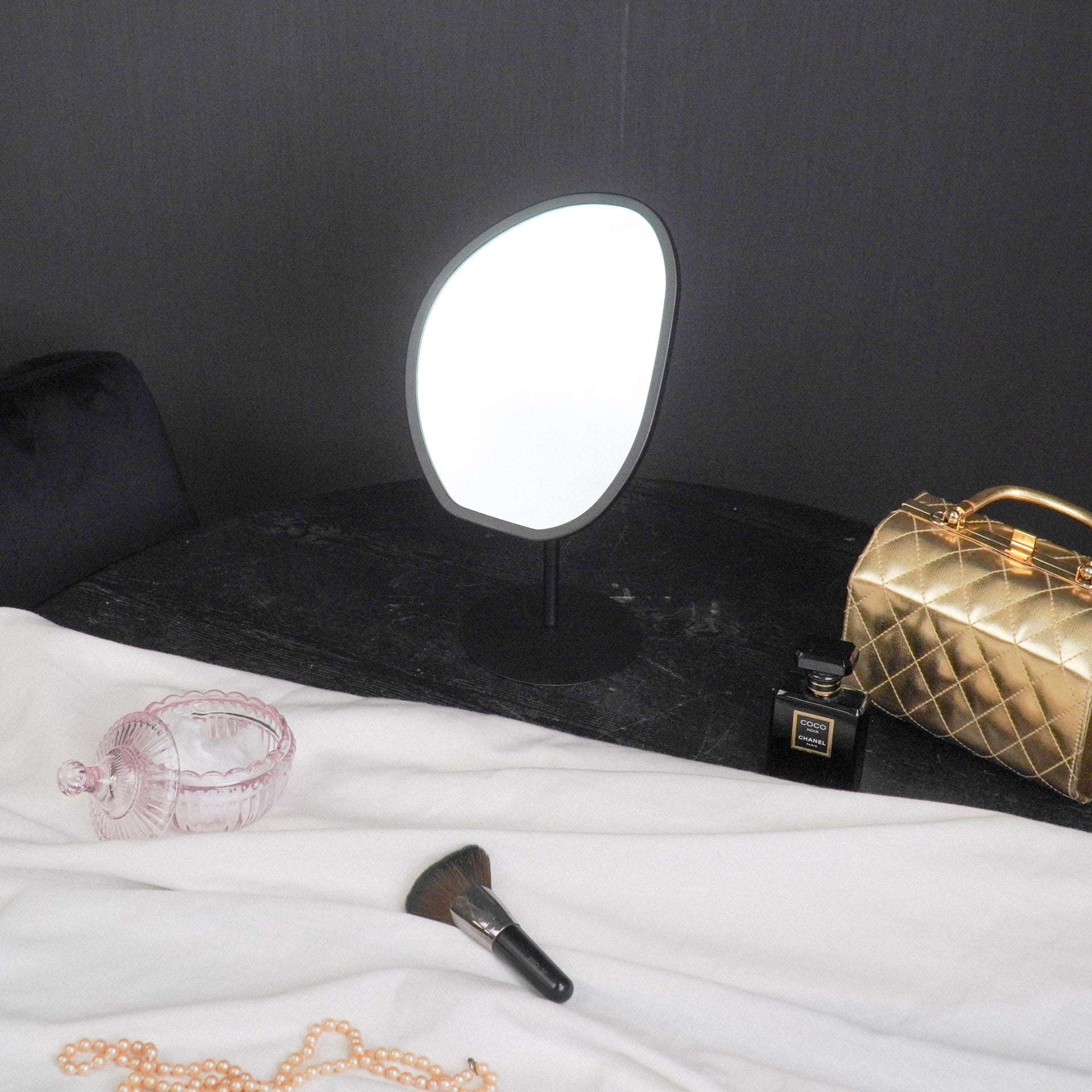 Peegel - Orgaaniline - Must - 16,5x12x31,5cm