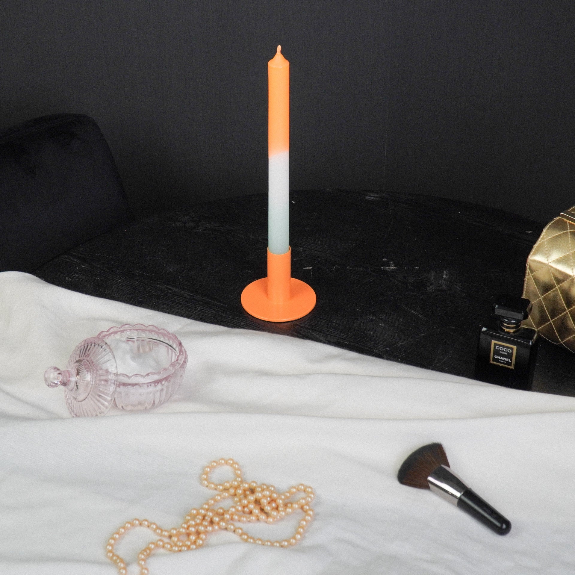 Küünlajalg - Oranž - 8x8x6,5cm