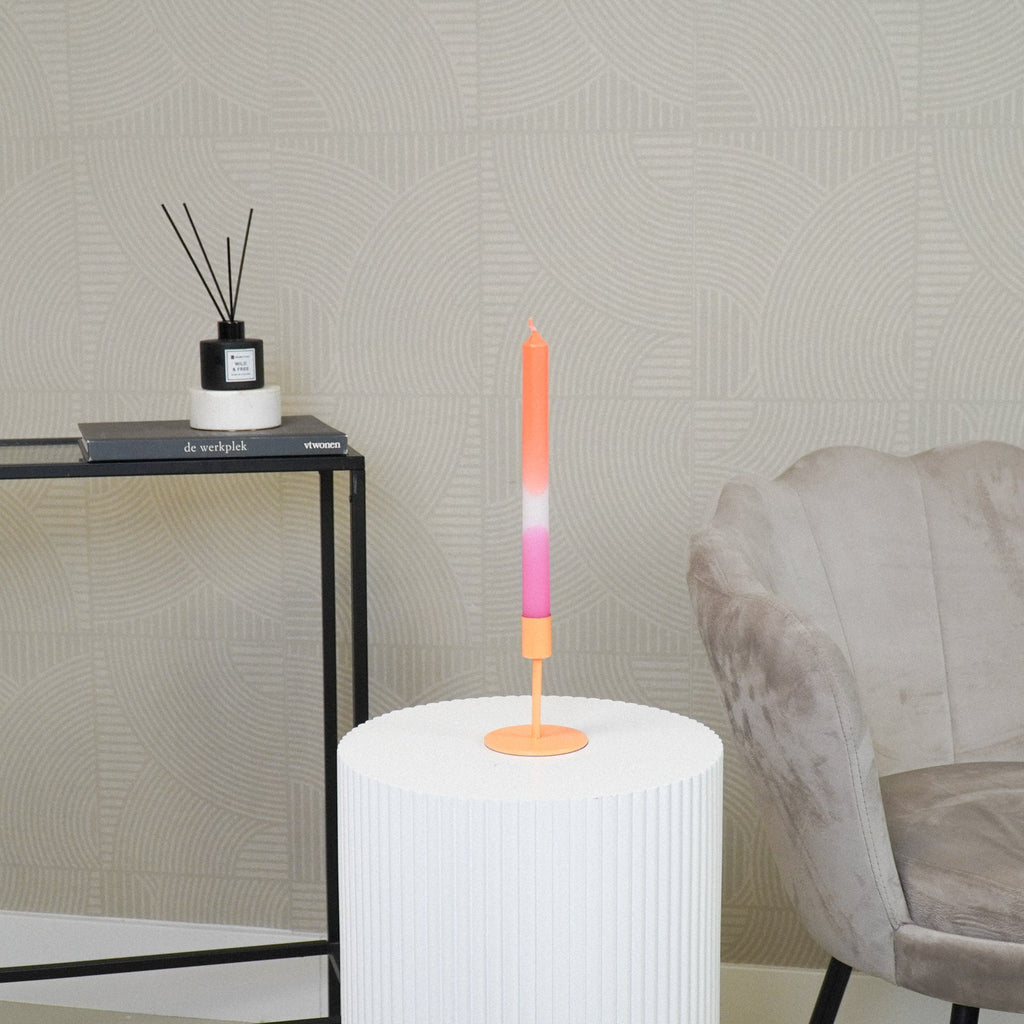 Küünlajalg - Neoonoranž - 8x8x10cm