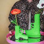 Püstol - Neoonroheline - 12x5x12cm