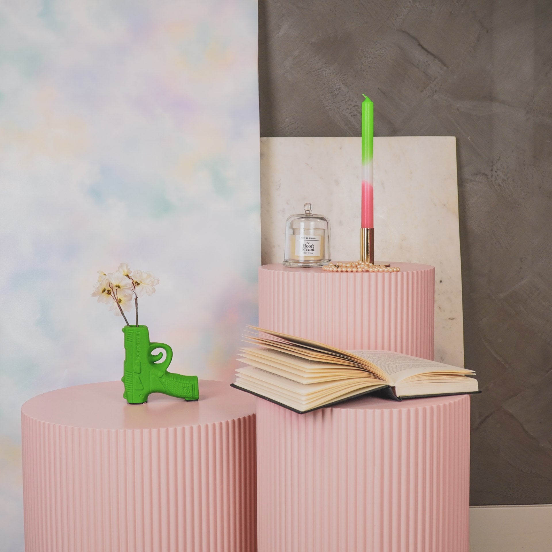 Püstol - Neoonroheline - 12x5x12cm