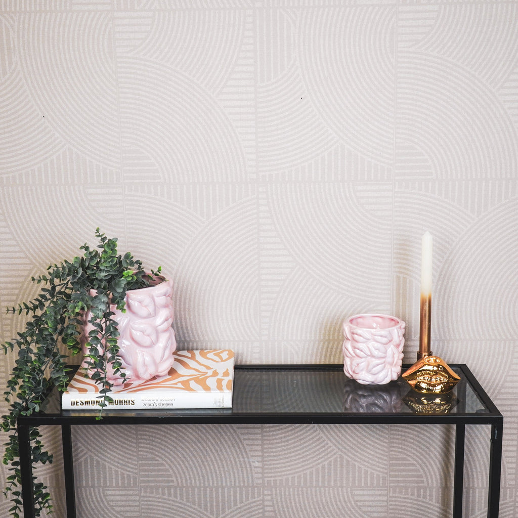 Suudlused - Heleroosa - 11x11x11,5cm