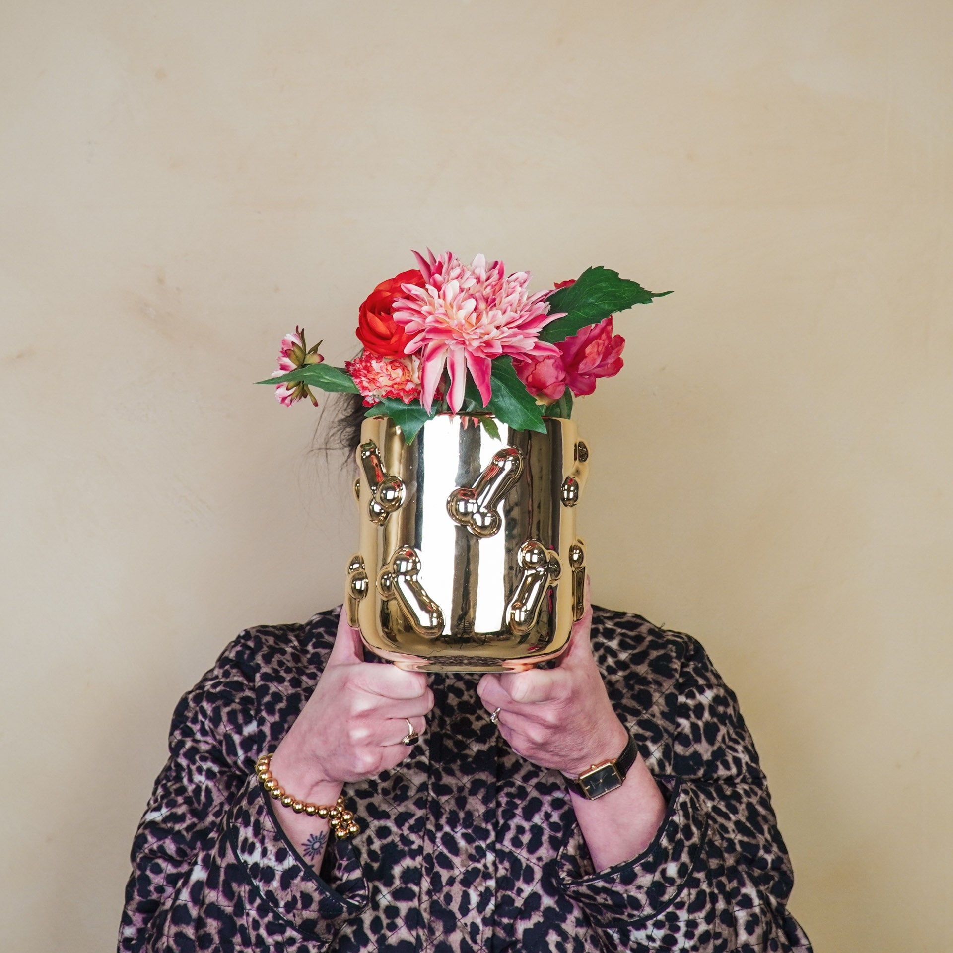 Dick - Kuldne - 17,5x17,5x17,5cm