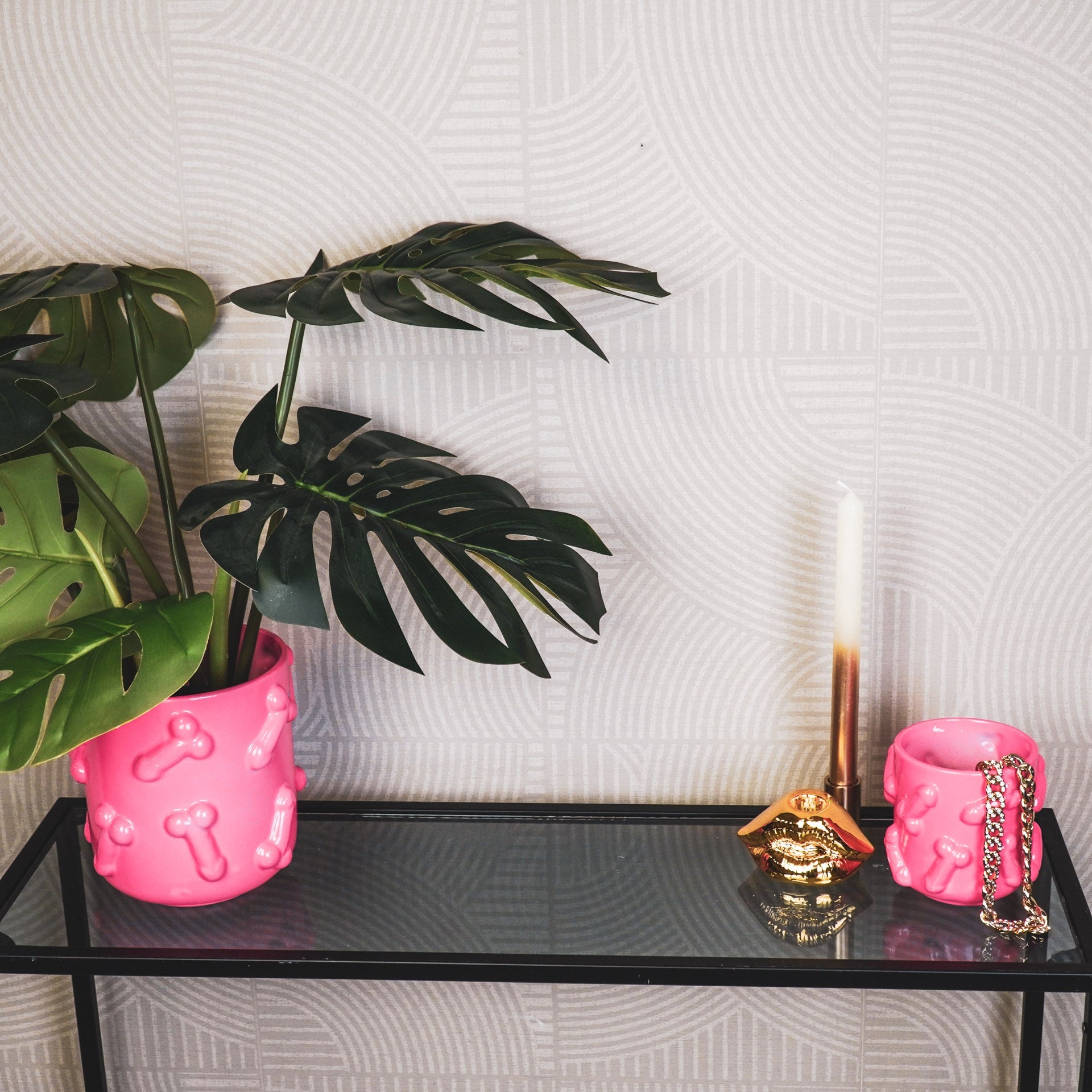 Dick - Roosa - 17,5x17,5x17,5cm