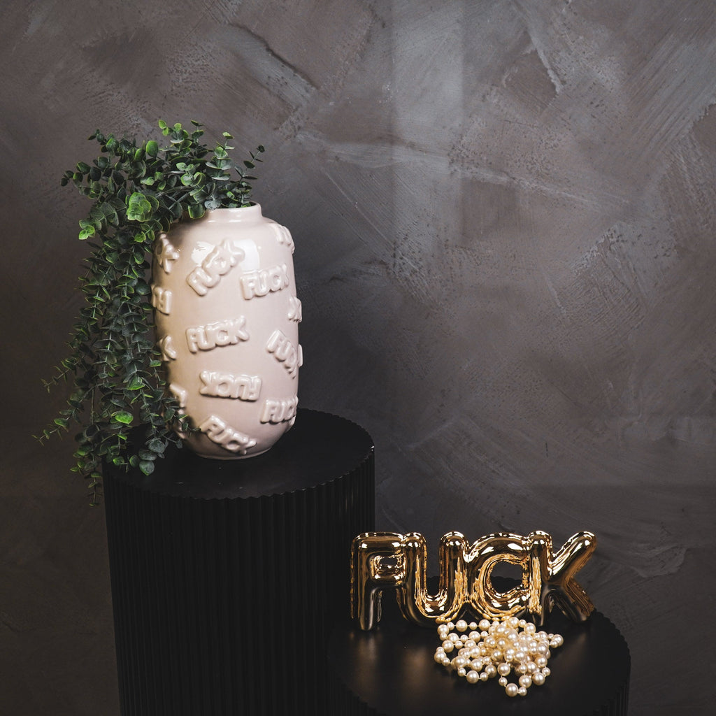 F*ck - Beež - 17x17x27cm