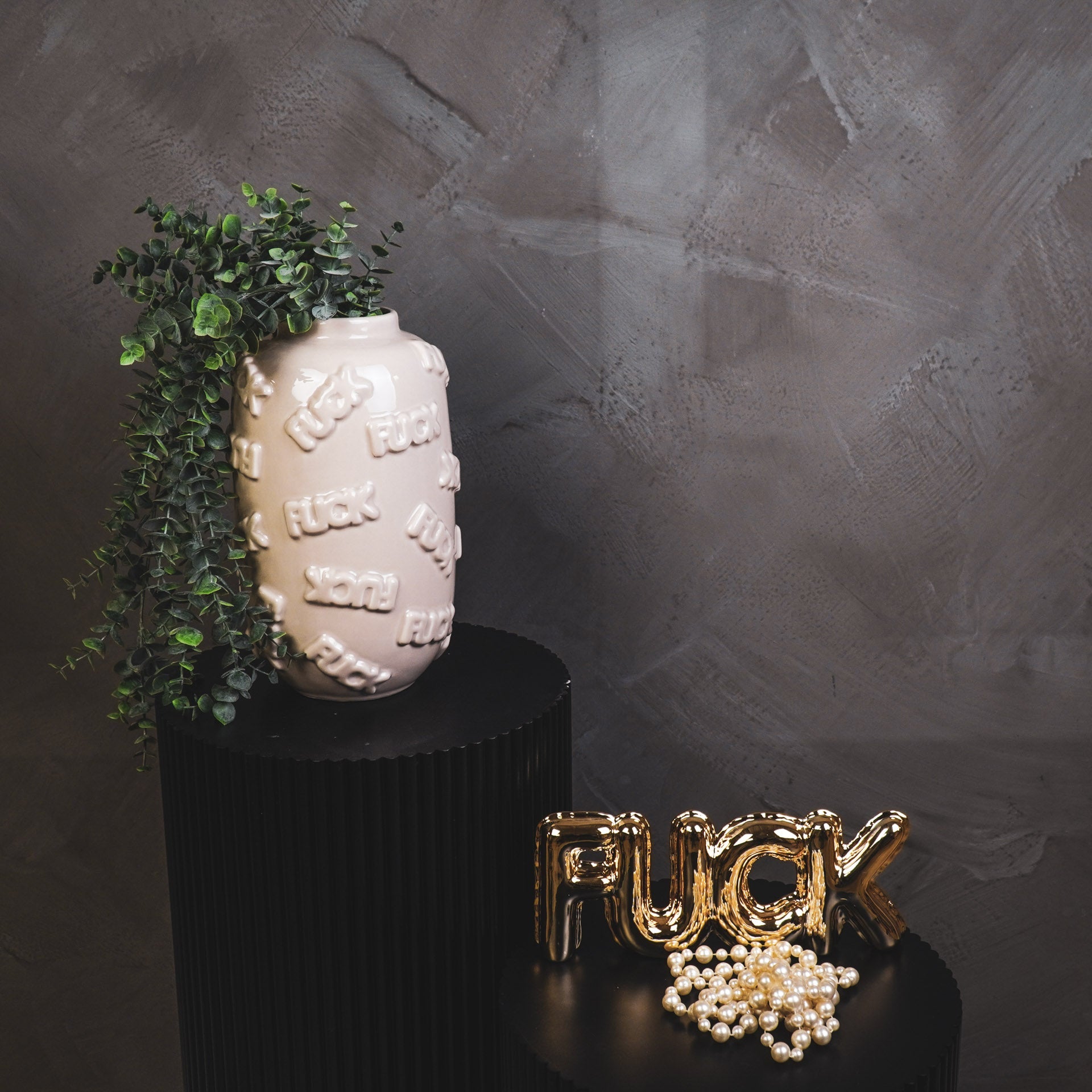 F*ck - Beež - 17x17x27cm