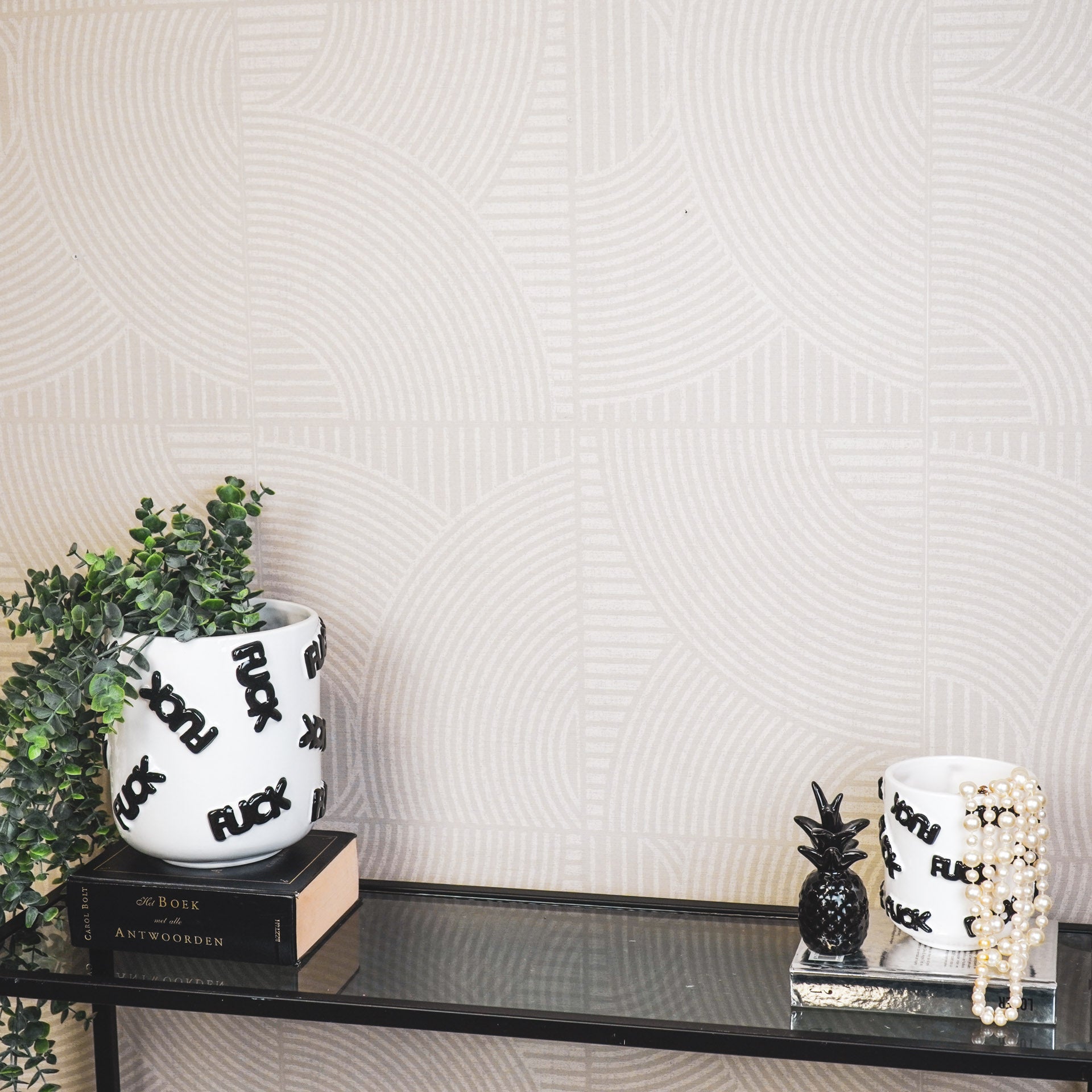 F*ck - Valge/Must - 17,5x17,5x17,5cm