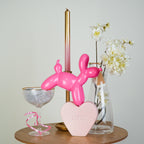 Money Bank Balloon Dog- Neon Pink-17x7x17cm