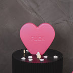 Candy Heart 'FUCK'- Neon Pink- 20x4x18,5cm