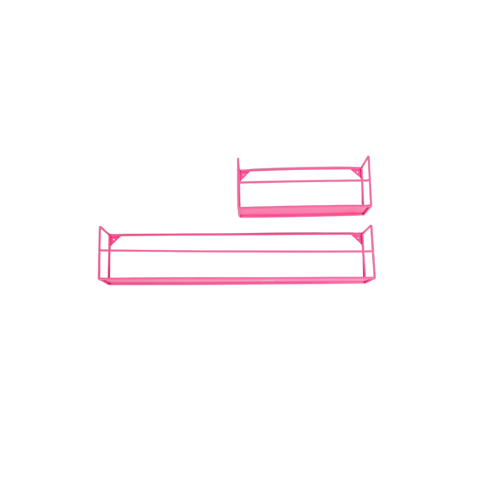 Seinariiul - neoonroosa - 2 tk komplekt - 40|80x14x16cm