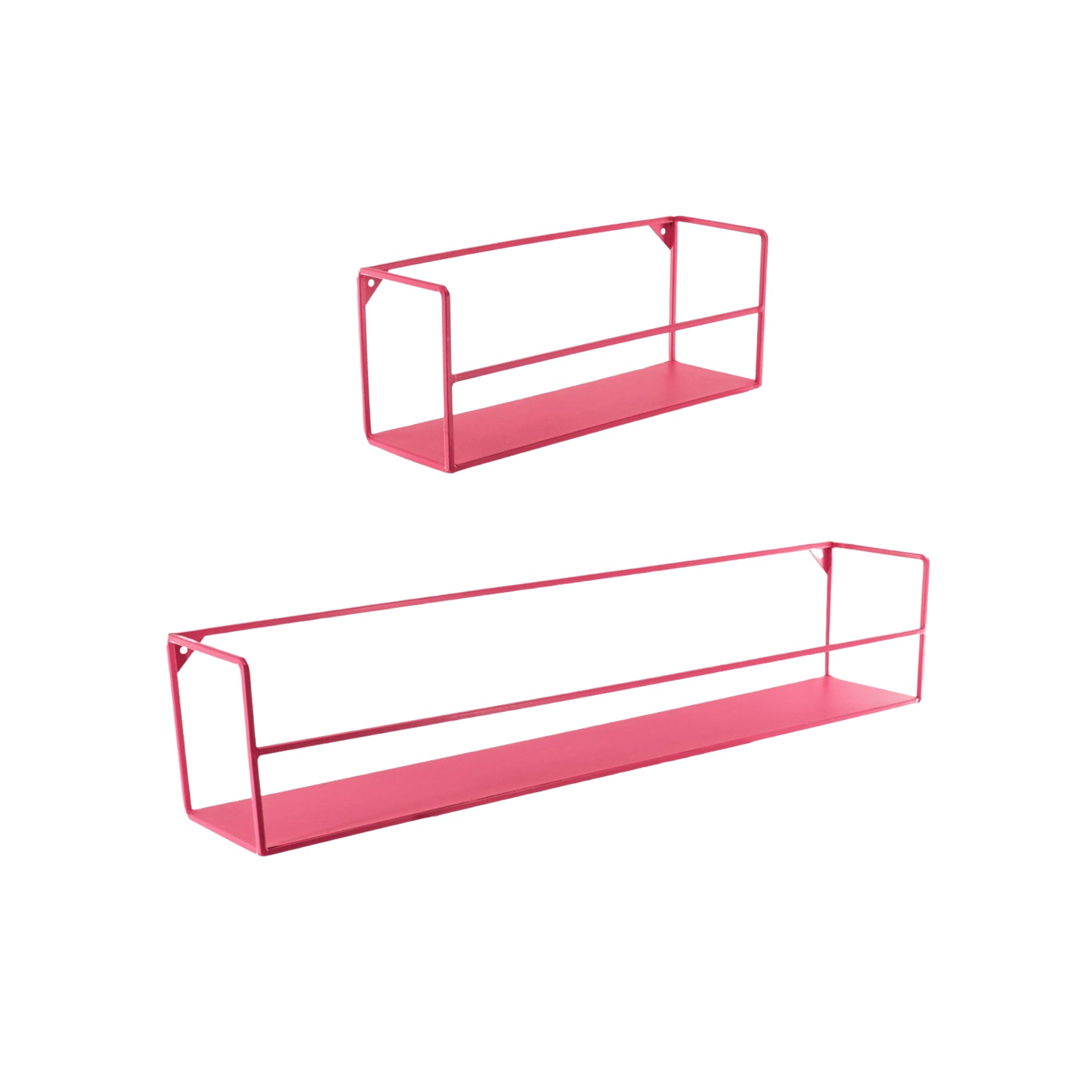 Seinariiul - neoonroosa - 2 tk komplekt - 40|80x14x16cm