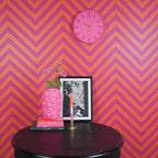 Seinakell numbritega - neoonroosa - 30x30x4cm