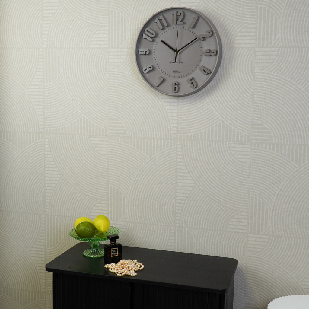 Seinakell numbritega - hallikaspruun - 30x30x4cm