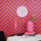 Seinakell numbritega - heleroosa - 30x30x4cm