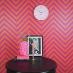 Seinakell numbritega - heleroosa - 30x30x4cm