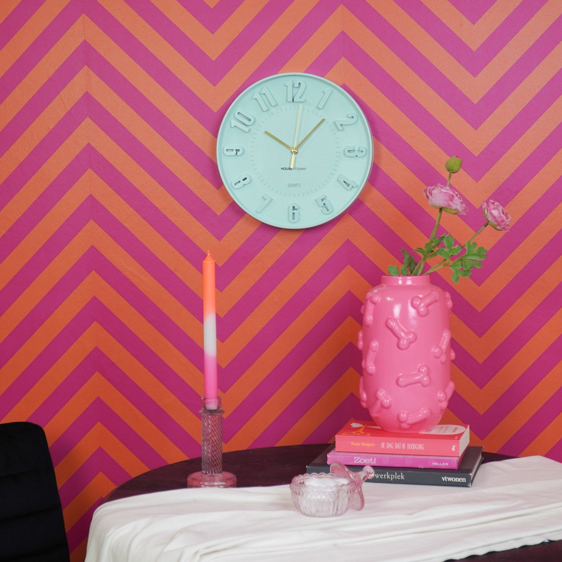 Seinakella numbrid - heleroheline - 30x30x4cm