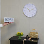 Seinakell numbritega - sirelililla - 30x30x4cm