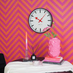 Seinakell Station- valge/must - 40x40x4cm