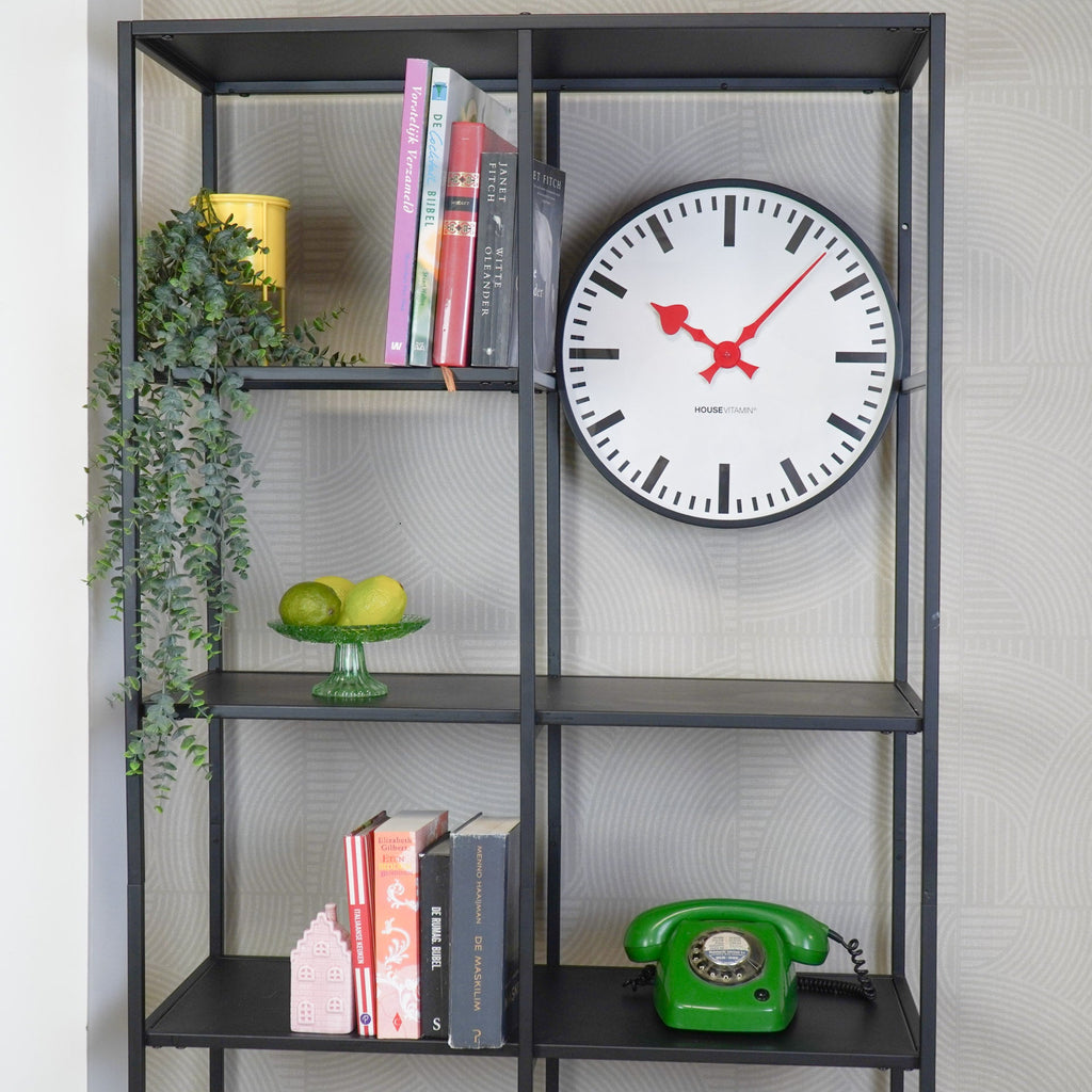 Seinakell Station- valge/must - 40x40x4cm