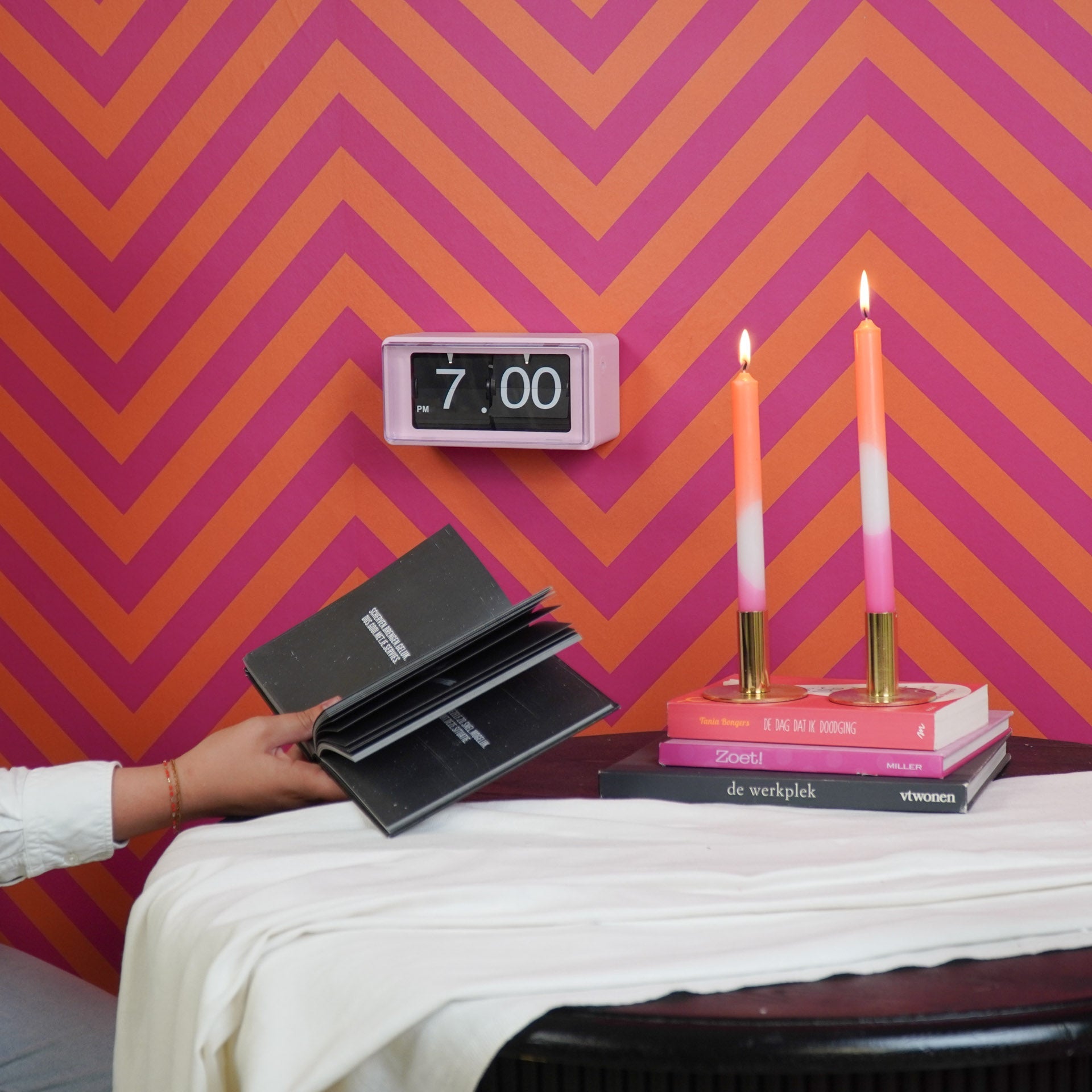 Kappkell pöördalusega - roosa - 22x13x11,5cm